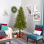 Lighted Artificial Pine Christmas Tree-1736008113