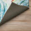 Tapis bleu / vert en polyester tissé à la machine Braggs