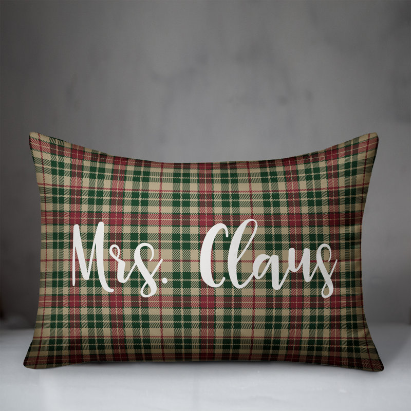  Coussin de Mme Claus en tartan