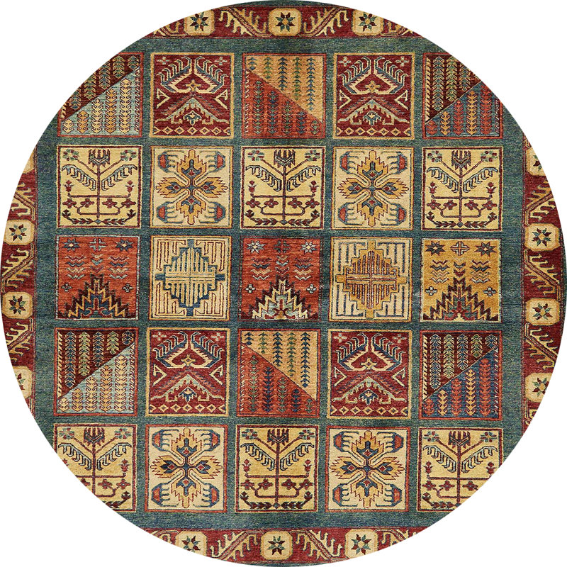 Tapis abstrait moderne 635, Rond 6 pi