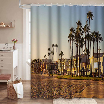 Palm Trees Venice Beach Sunset California Color Famous Dreams with 12 Hooks