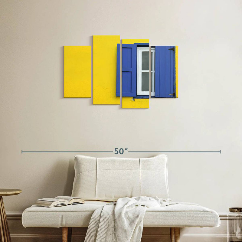 Fenêtre Lilie Blue Shutters, H 22 po x l 36 po