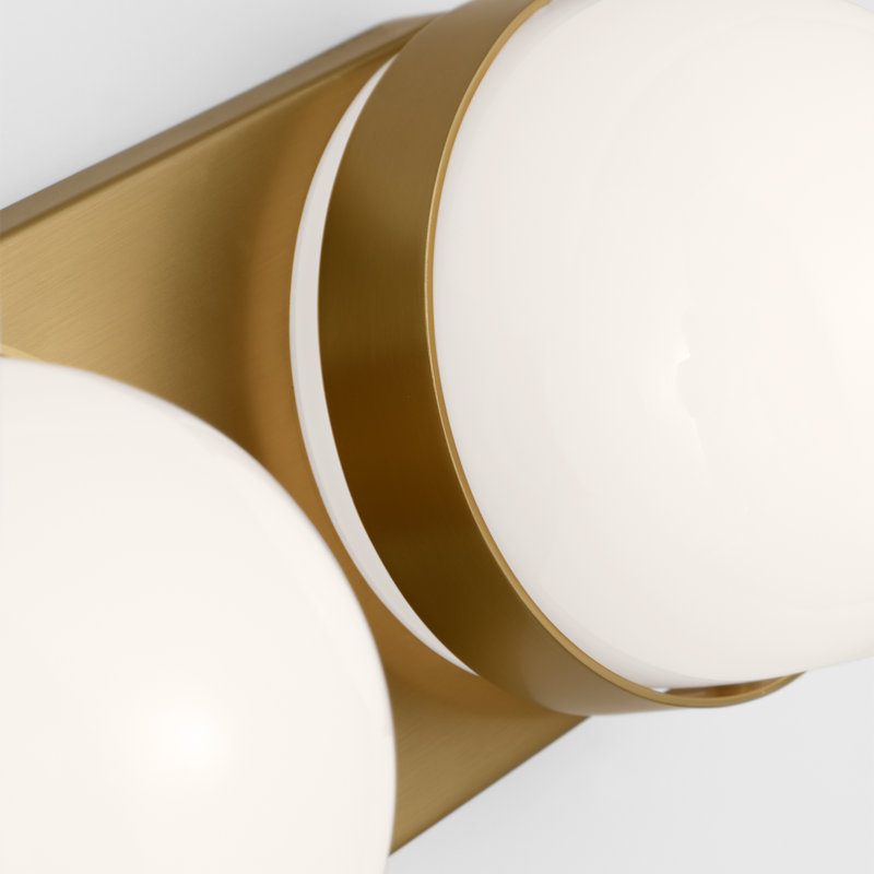 Syrie 2 - Light Dimmable LED Bath Bar, Brushed Brass