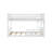 Amoura Kids Twin Over Twin Low Bunk Bed with Guard Rail-698122143