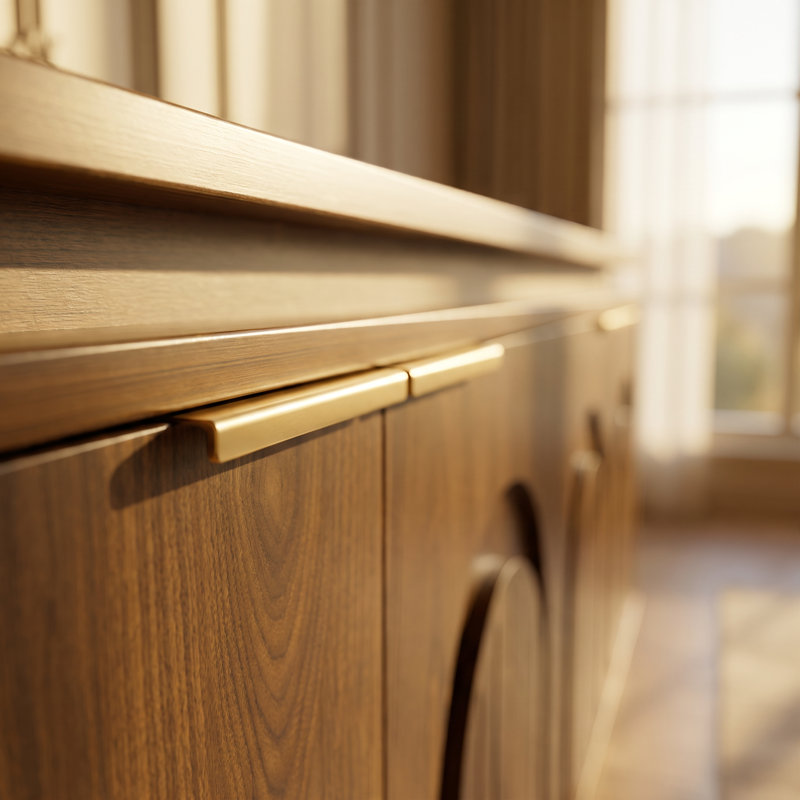 Buffet Quinnlynn 4 portes de 65,7 po L, Noyer