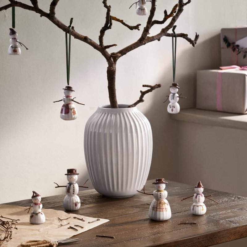 Bonhomme de neige de Noël H 4,3 po Hammershoi