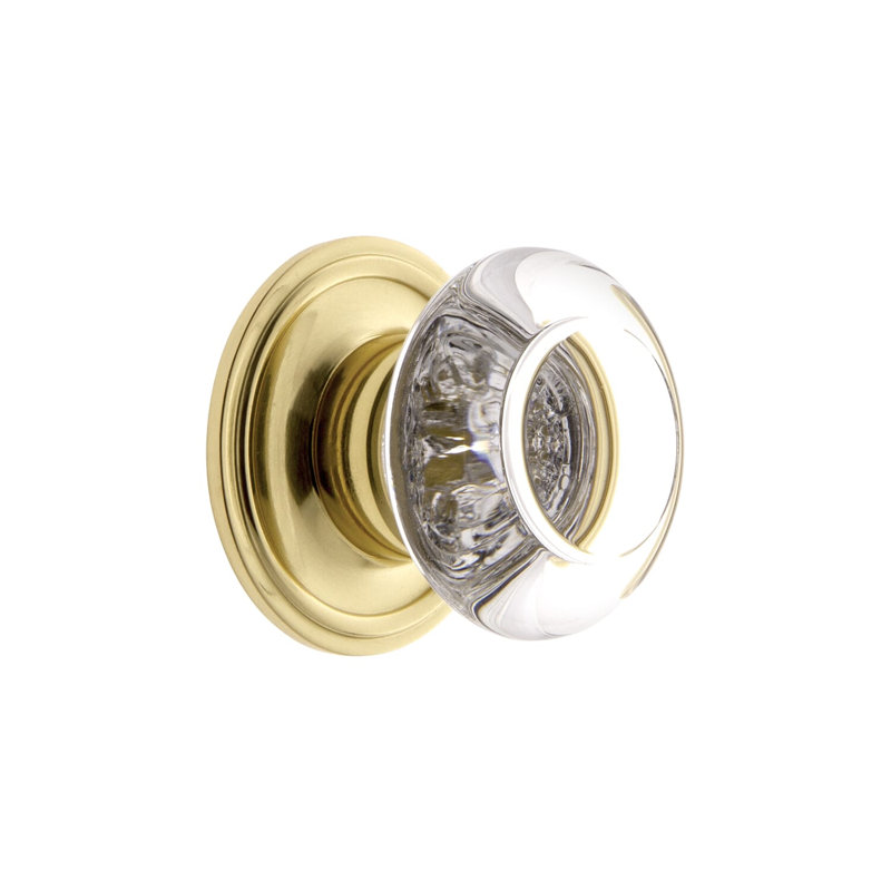 Bordeaux Round Knob, Polished Brass