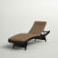 Chaise longue inclinable avec coussin Genieve-570326205