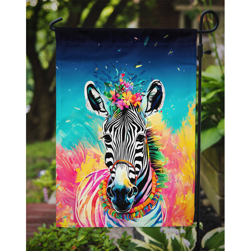 Drapeau de jardin zippé hippie