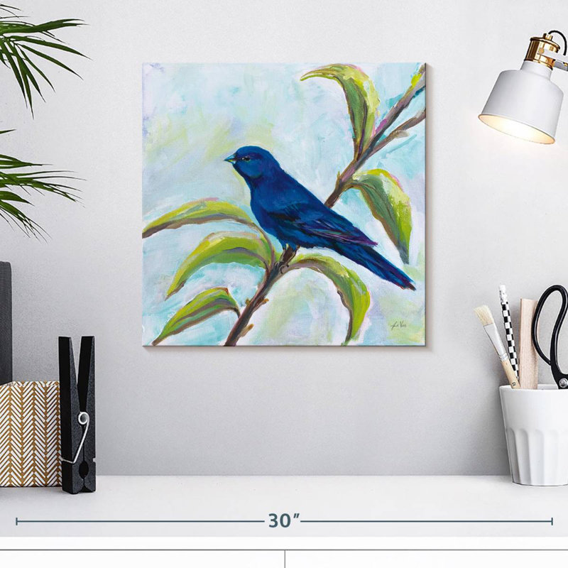Brampt Indigo Bunting, 16'' H x 16'' W