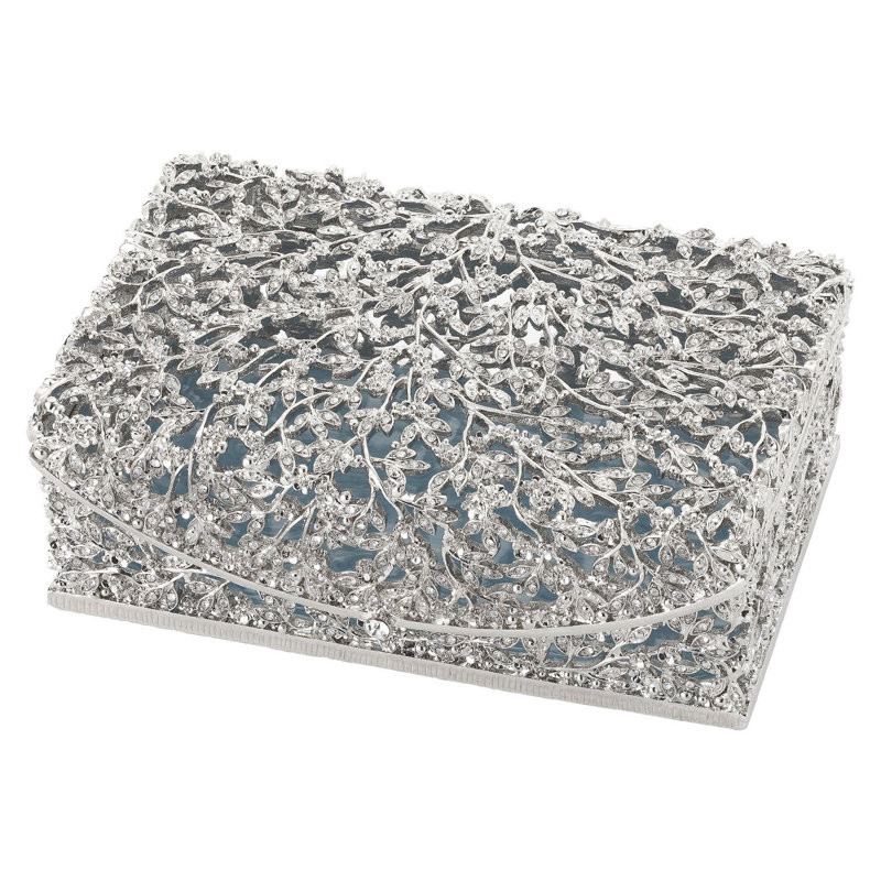 Isadora Decorative Box, Silver