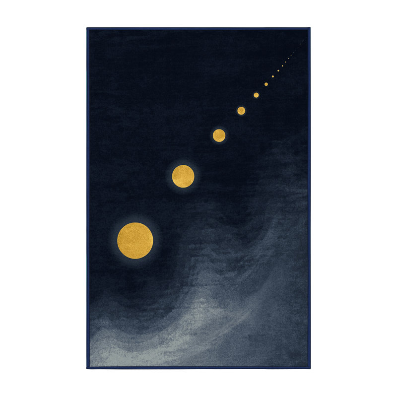 Tapis gris moelleux doux et moelleux Firefly, 8 x 10