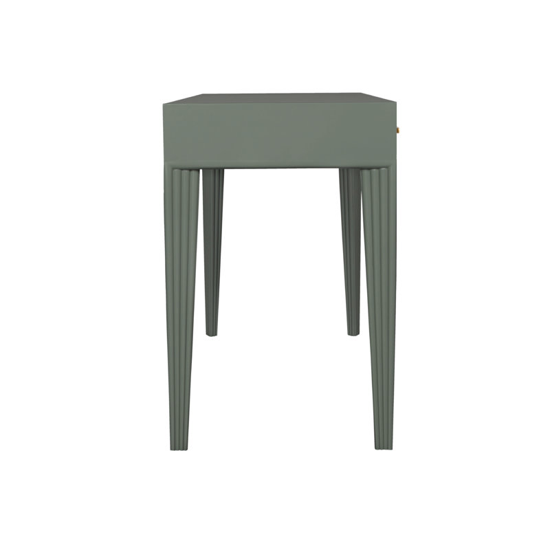 Barcelona Solid Wood Writing Desk, Evergreen