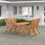 4 - Person Wood Patio Dining Set with