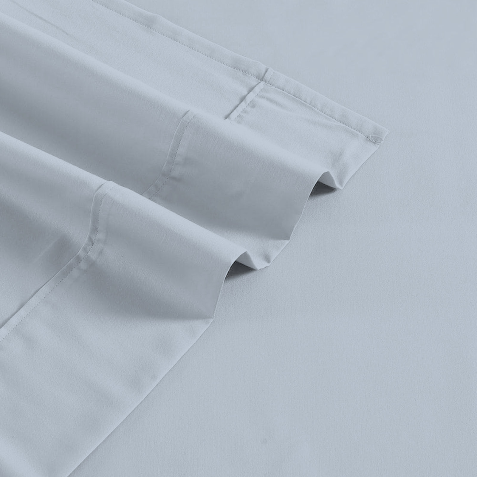 Ultimate Percale Cotton Sheet Set, King Sheet Set with 2 Pillowcases, Light Blue