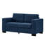 Bleu 67,7 po pour le salon, avec porte-gobelet et rangement, coussins à ressorts ensachés confortables, structure en bois massif, rembourré, pieds-1042247633