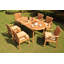 Kinzey Outdoor 11 - Piece Teak Dining Set-1940355389-1940355383-1940355380