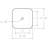 Elanti 15.5'' White Ceramic Square Bathroom Sink
