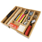 Casperson Expandable Bamboo 2" H x 11.25" W x 14" D Drawer Organizer