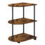 Table d'appoint semi-circulaire - brun