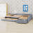 Upholstered Double Daybed With Trundle And Drawer-855350308