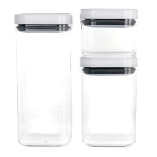 Martha Stewart Hadsell 6-Piece (32.1oz, 22oz, 13.5oz) Round Borosilicate  Glass Storage Container Set w/ Lids