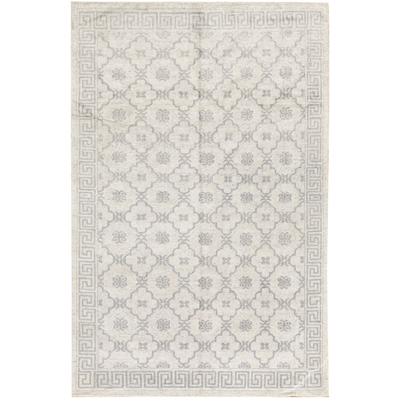 Neo Villa Southwestern Area Rug in Silver, Rectangle 8'11" x 12'