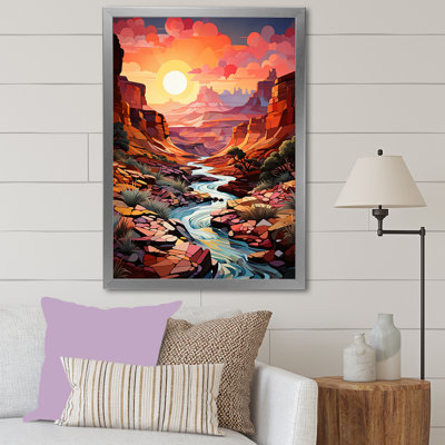 Canyon Canyon Sunrise Landscape, impression sur toile