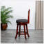 Tabouret pivotant à dossier en X en cuir français, pour plus de confort et de style-782778752-782778753