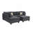 3-PC SECTIONAL In Blue Gray