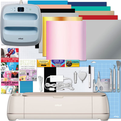 Cricut Maker 4 Cutting Machine with EasyPress 3 Heat Press and Materials Bundle
