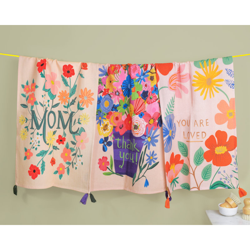 Thank You, Mom Bouquet Kitchen Towel Set
