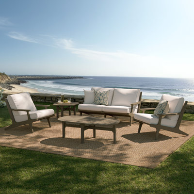 Saratoga 5-Piece Outdoor Patio Teak Wood Furniture Set by Modway