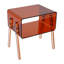 Table d'appoint en acrylique transparent avec tablette de rangement ouverte-1526760263