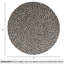  Tapis rond en laine tricoté à la main MODWOOL 47 po (galets neutres)