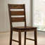 Ensemble de 2 chaises de salle à manger de style industriel en bois massif