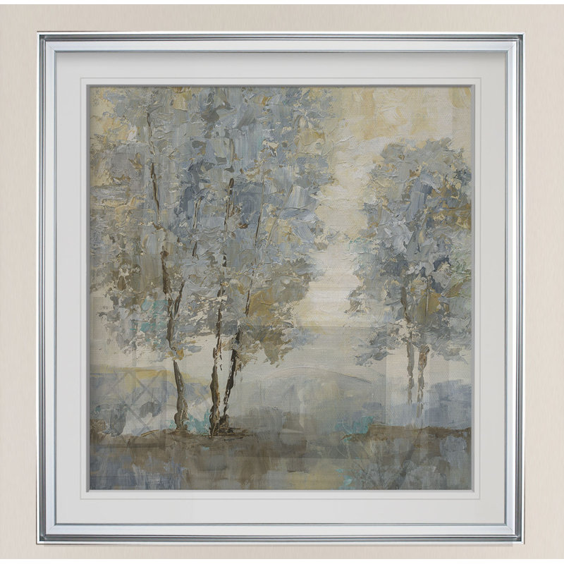 «Soft Sentinel II», reproduction d'art, H 30 po x l 30 po, Impression encadrée, Argent argent