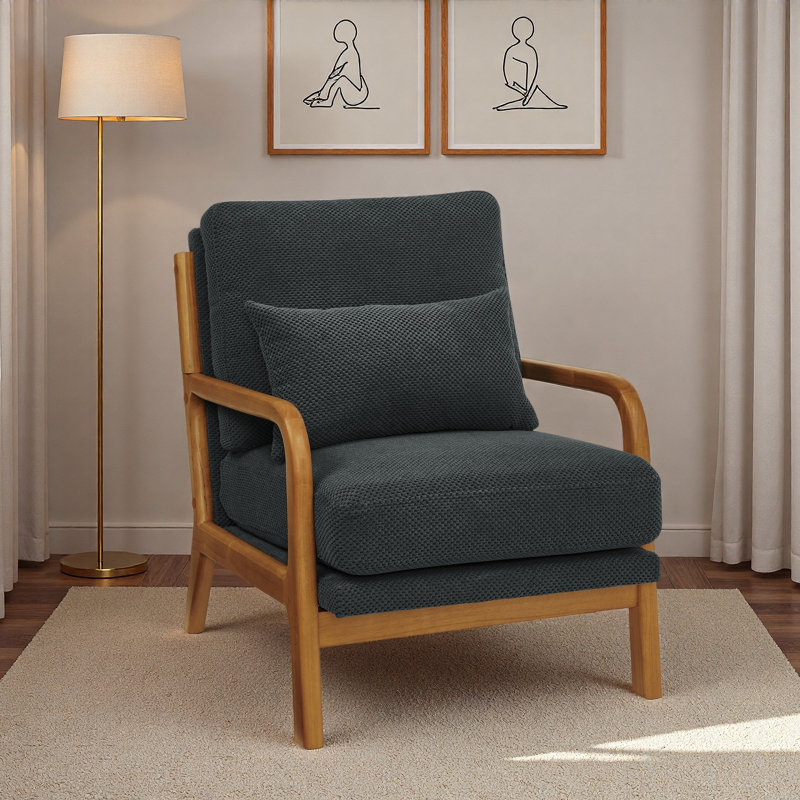 Chaise longue en bois, Gris
