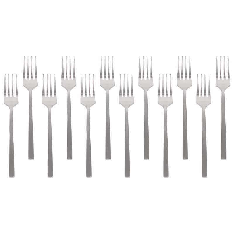 Argon Tableware - Stainless Steel Cake Forks, Silver
