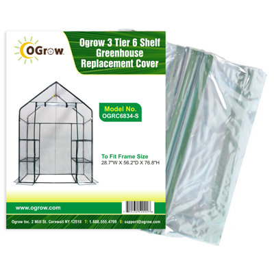 3 Tier 6 Shelf Greenhouse Replacement Cover