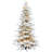 Fraser Hill Farm Snow Flocked Pine Valley Flocked Artificial Christmas Tree with White Incandescent Smart Lights-1506238324