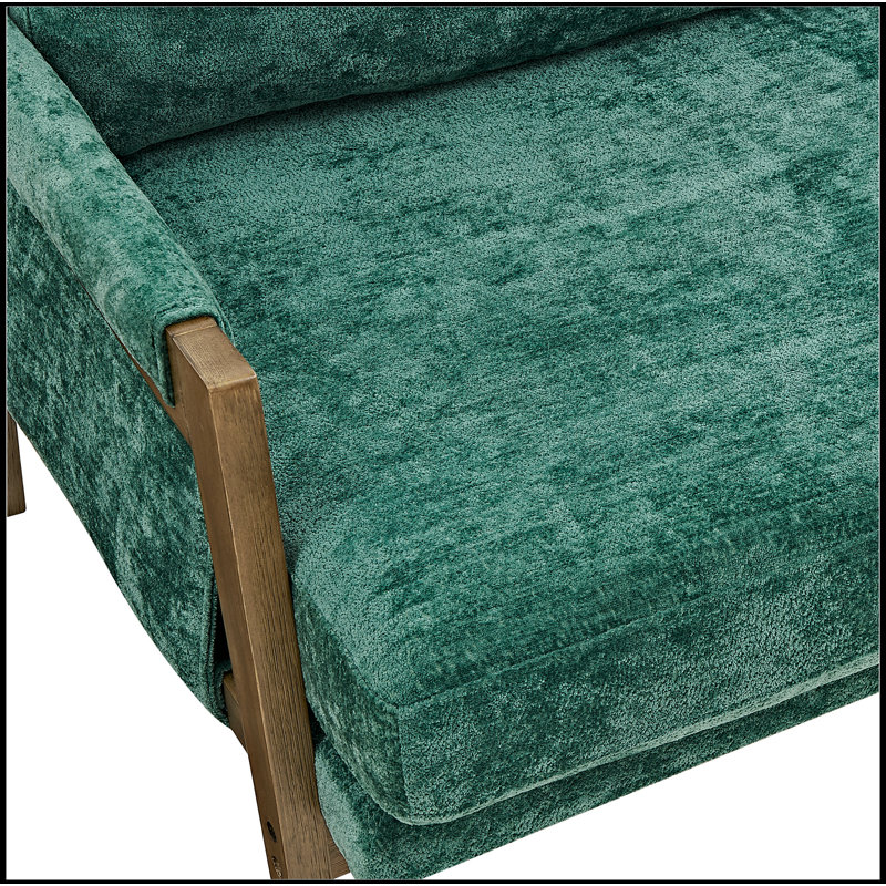 Fauteuil Mid-Century, Vert