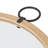 Round Distressed Wood Akbar With Top Loop