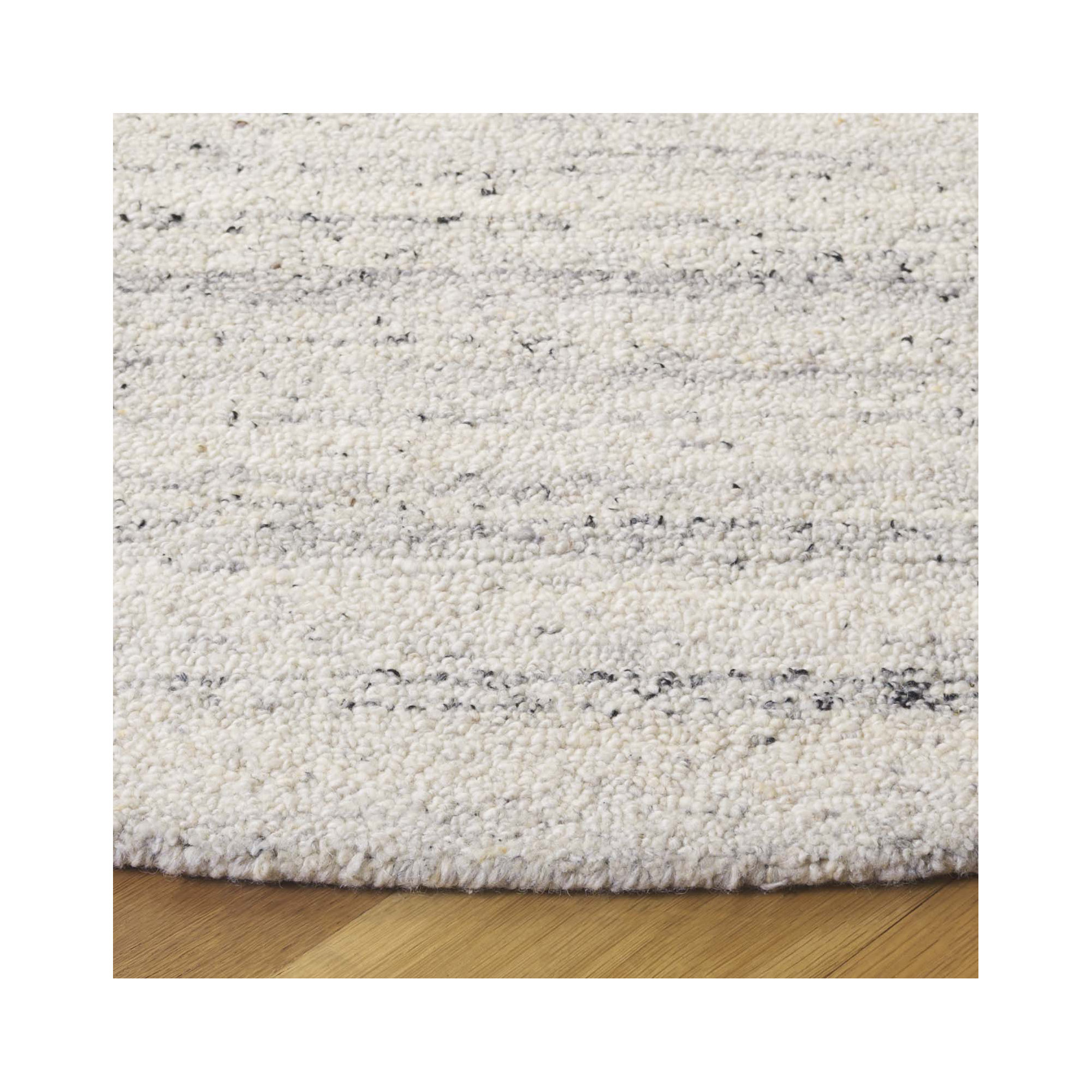 Jax Hand Tufted Brown / Beige Rug, Round 6'