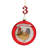 14.5'' Glass Animals Holiday Shaped Ornament