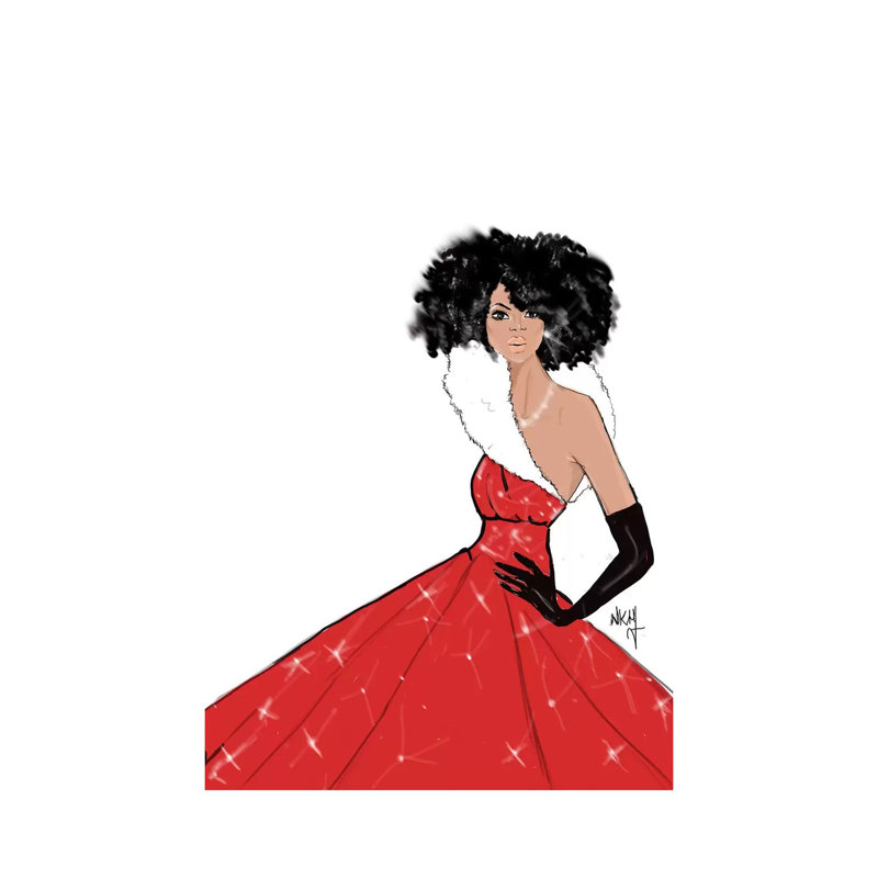 Xmas by Nicholle Kobi - Print on Canvas, Wrapped Canvas, 20.32 cm H x 30.48 cm W