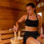 Seau et louche pour sauna