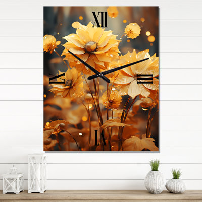 Clarnece - Horloge murale tournesols