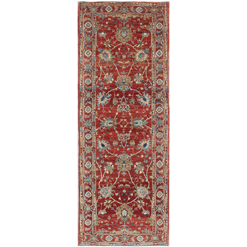Allyzon Floral Hand Woven Area Rug, Rectangle 83 x 238cm