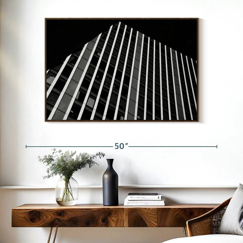 London Building, Cadre flottant noyer, 40 po x 27 po